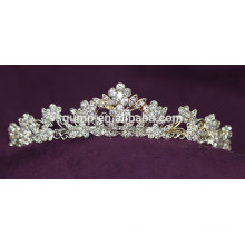 Diskontart und weise kundenspezifische Hochzeits-Tiara-glänzende Kristallbraut-Krone